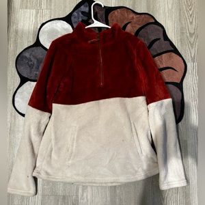 Vintage fleece quarter zip jacket